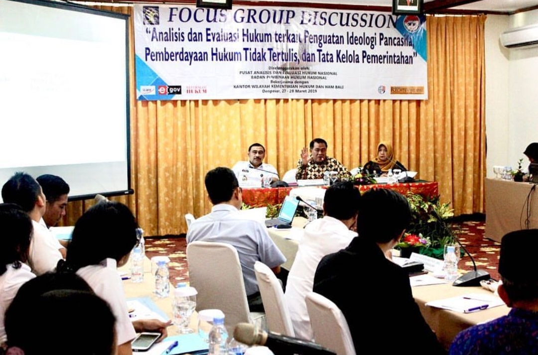 FGD Penguatan Ideologi Pancasila Pemberdayaan Hukum Tidak Tertulis Dan ...